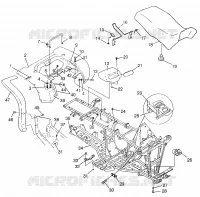 POSTERIORE CAB   SEDILE  SPORTSMAN 500 W97CH50A (4939993999A005)