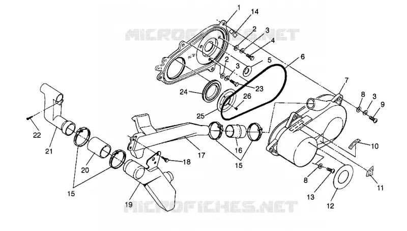 COPERCHIO FRIZIONE ASSEMBLY Trail Boss W958527 (4930323032B012)
