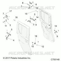 PORTE, REAR, MOUNTING