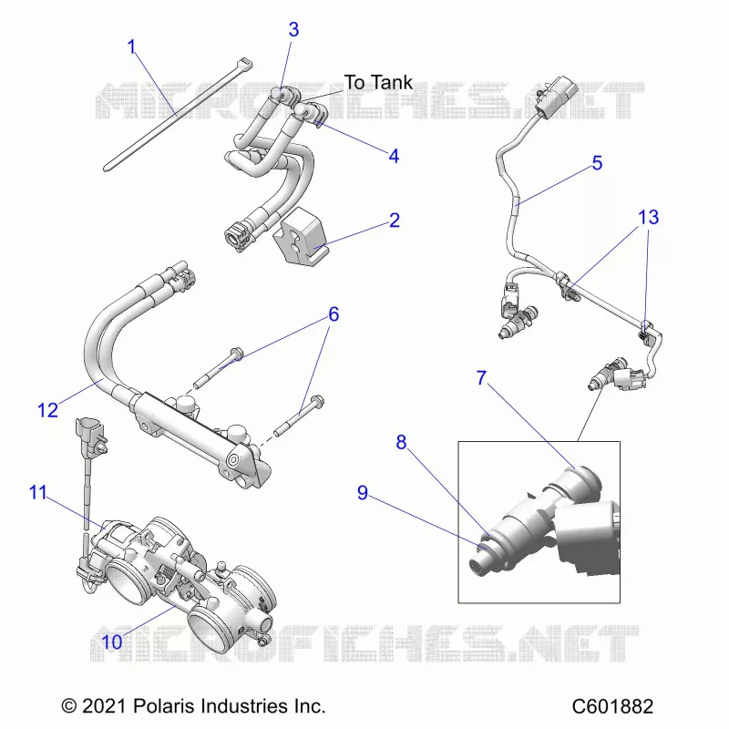SISTEMA DI ALIMENTAZIONE CARBURANTE, RAIL, LINES AND THROTTLE BODY