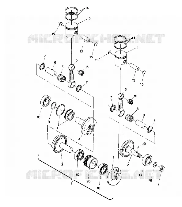 PISTONE AND ALBERO MOTORE LTR (4914141414036A)