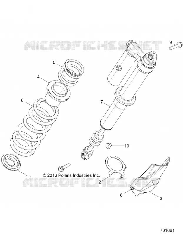 SUSPENSION, AMMORTIZZATORE POSTERIORE MOUNTING