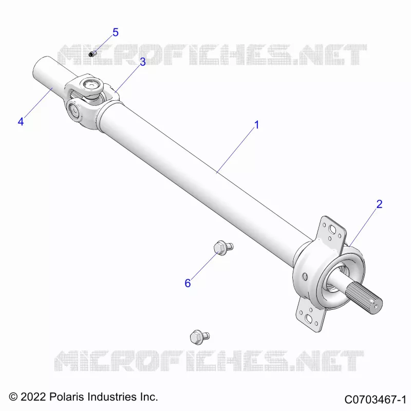 TRASMISSIONE, PROP SHAFT,MID, BEARING