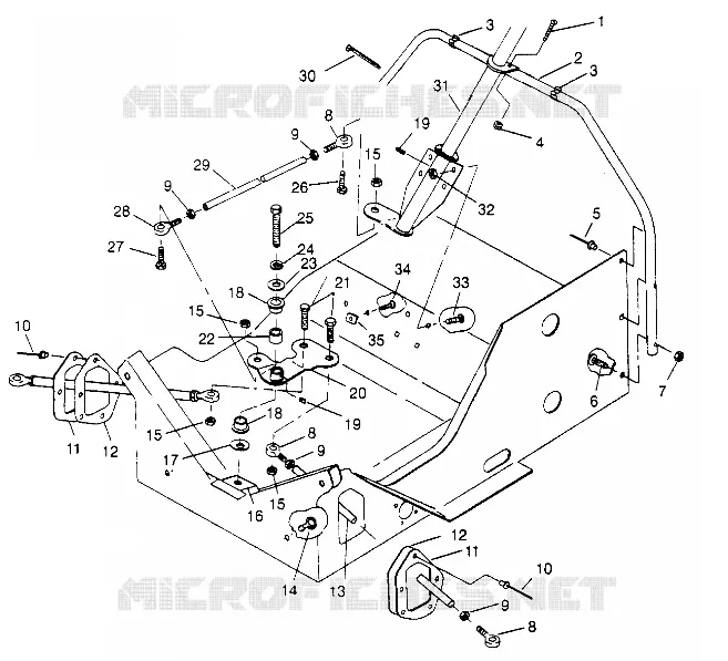 INSIEME DELLO STERZO 500 CARB 0952764 (4929192919B002)