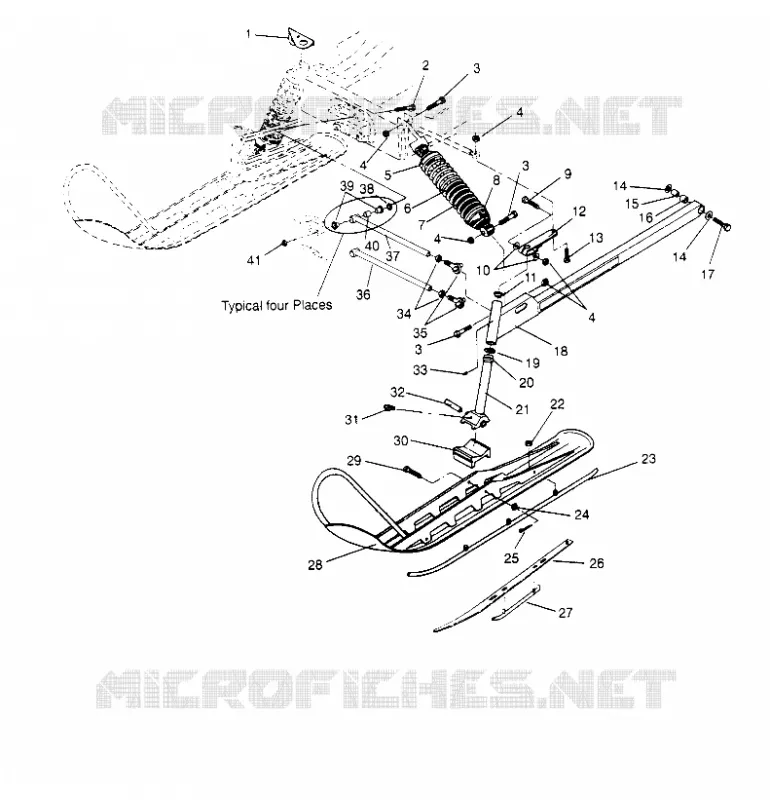 SOSPENSIONI ANTERIORI and SCIARE LITE 0953433, STARLITE 0953427  and LITE DELUXE 09 (4928902890B002)