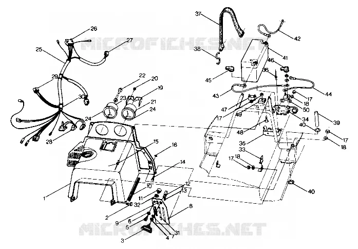 CONSOLE   ELETTRICO EQUIPMENT STAR, SPRINT AND SPRINT E/S (4912721272004A)