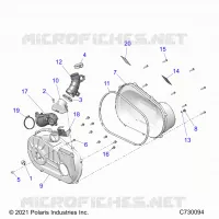 TRASMISSIONE, CLUTCH COVER AND DUCTING
