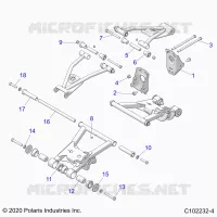 SOSPENSIONE POSTERIORE CONTROL ARM, MOUNTING