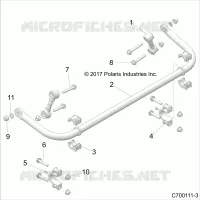 SUSPENSION, POSTERIORE STRUT STABILIZZATORE