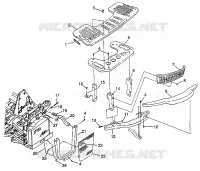 RACK ANTERIORE   PARAURTI MONTAGGIO (400L) XPRESS 400L W97CA38C (4939603960A010)