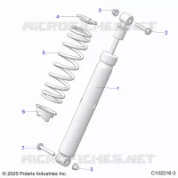 SUSPENSION, AMMORTIZZATORE POSTERIORE