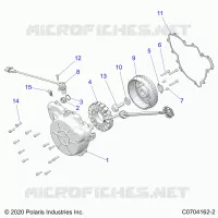 ENGINE, STATOR AND FLYRUOTA