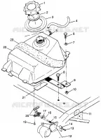 CARBURANTE TANK Sport 400L W97BA38C and Trail Blazer W97BA25C (4940124012A013)