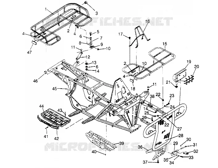 PARAURTI / PORTAPACCHI MOUNTING SPORTSMAN 4X4 W948040 (4926842684A007)