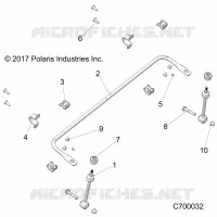 SUSPENSION, FRONT BARRA DI STABILIZZAZIONE