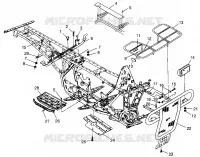 PARAURTI / PORTAPACCHI MOUNTING BIG BOSS 6X6 400L W97AE38A (4940814081A007)