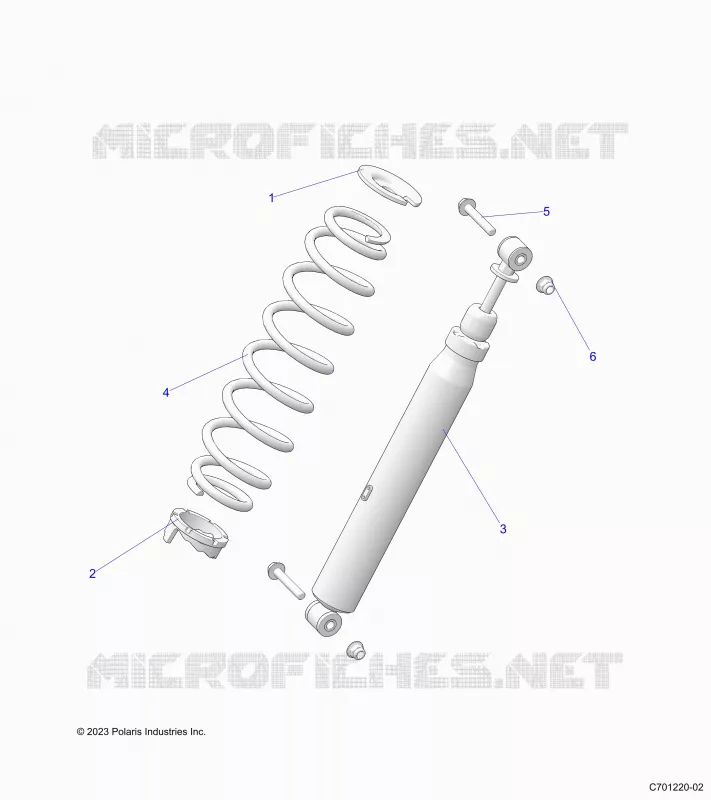 SUSPENSION, REAR SHOCK MONTAGGIO- R23TAA99A1/TAE99A1/A9 (C701218-02)