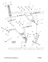 SUSPENSION, CONTROL ARMS, SPINDLE, AND SHOCK MNTG.