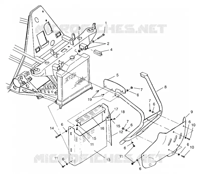 PARAURTI ANTERIORE   SCUDI Scrambler W957840 (4927252725A007)