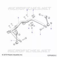SUSPENSION, FRONT BARRA DI STABILIZZAZIONE