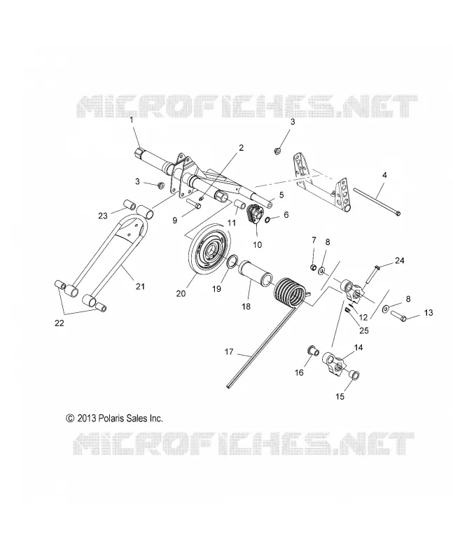 SUSPENSION, POSTERIORE COPPIA ARM