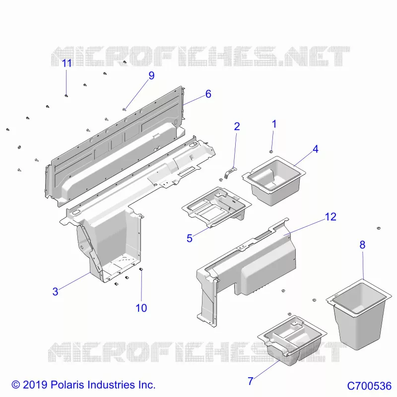 CARROZZERIA POSTERIORE CLOSEOFF/STORAGE (STD ROOF)