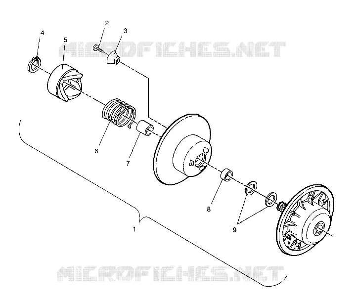 FRIZIONE DRIVEN ASSEMBLY LITE GT/0933133 and STARLITE GT/0933127 (4923232323020A)