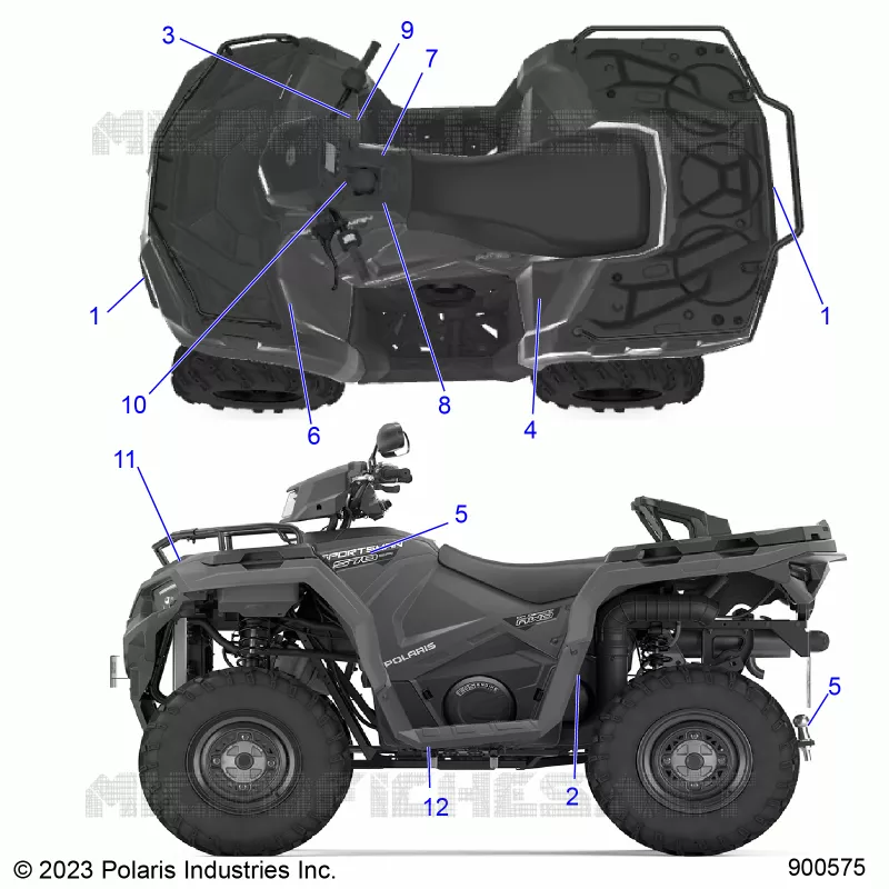 DECALSS, GENERAL- A24SHE57FS/S57FS/CS/CP (900575)
