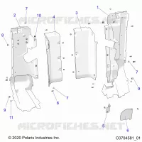CARROZZERIA POSTERIORE CLOSEOFF, SIDE PANELS