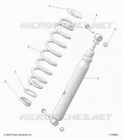 SUSPENSION, REAR SHOCK MONTAGGIO EVAP