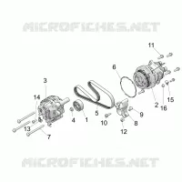 ENGINE, ALTERNATORE AND COMPRESSOR