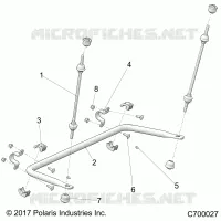 SUSPENSION, REAR BARRA DI STABILIZZAZIONE