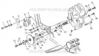 SCATOLA DEGLI INGRANAGGI/FRENO and copertura della catena MOUNTING XPLORER 300 W969130 (4935903590C005)