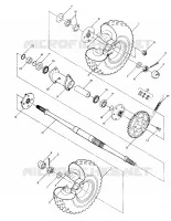 RUOTA POSTERIORE DRIVE ASSEMBLY (4914761476019A)