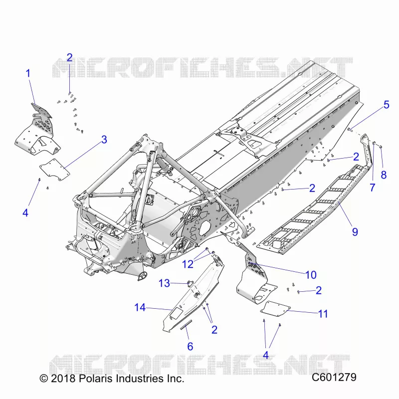 CHASSIS, PROTEZIONE FRIZIONE/FOOTRESTS/RUNNING BOARDS