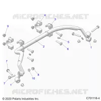 SUSPENSION, REAR BARRA DI STABILIZZAZIONE