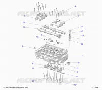 ENGINE, TESTA CILINDRO AND VALVES