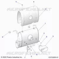ENGINE, IMPIANTO DI SCARICO, SILENCER AND RELATED