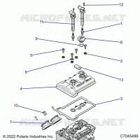 ENGINE, THROTTLE BODY AND VALVOLA COPERTURA