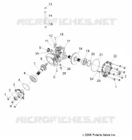 TRASMISSIONE, FRONT SCATOLA DEGLI INGRANAGGI
