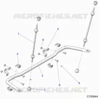 SUSPENSION, REAR BARRA DI STABILIZZAZIONE