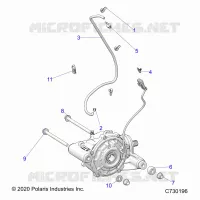 TRASMISSIONE, FRONT GEARCASE MOUNTING
