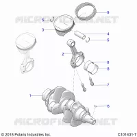 ENGINE, ALBERO MOTORE AND PISTON