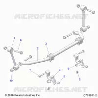 SUSPENSION, FRONT BARRA DI STABILIZZAZIONE- G21GAP99AM/BM (C701011-2)