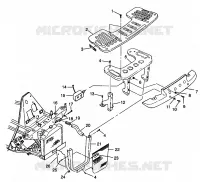 RACK ANTERIORE   PARAURTI MONTAGGIO XPLORER 400L W98CC38C (4945414541A009)