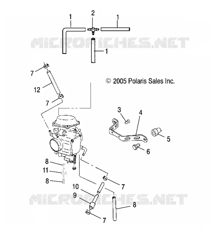 CARBURATORE MOUNTING/VENTING/CARBURANTE LINES