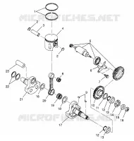 ALBERO MOTORE AND PISTONEE (400) XPRESS 400 W969540 (4935923592D013)
