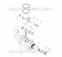 PISTONE AND ALBERO MOTORE  STARTRAK (4914141414037A)