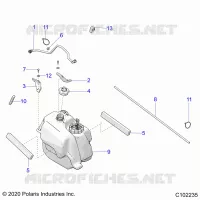 SISTEMA DI ALIMENTAZIONE CARBURANTE, FUEL TANK ASM.