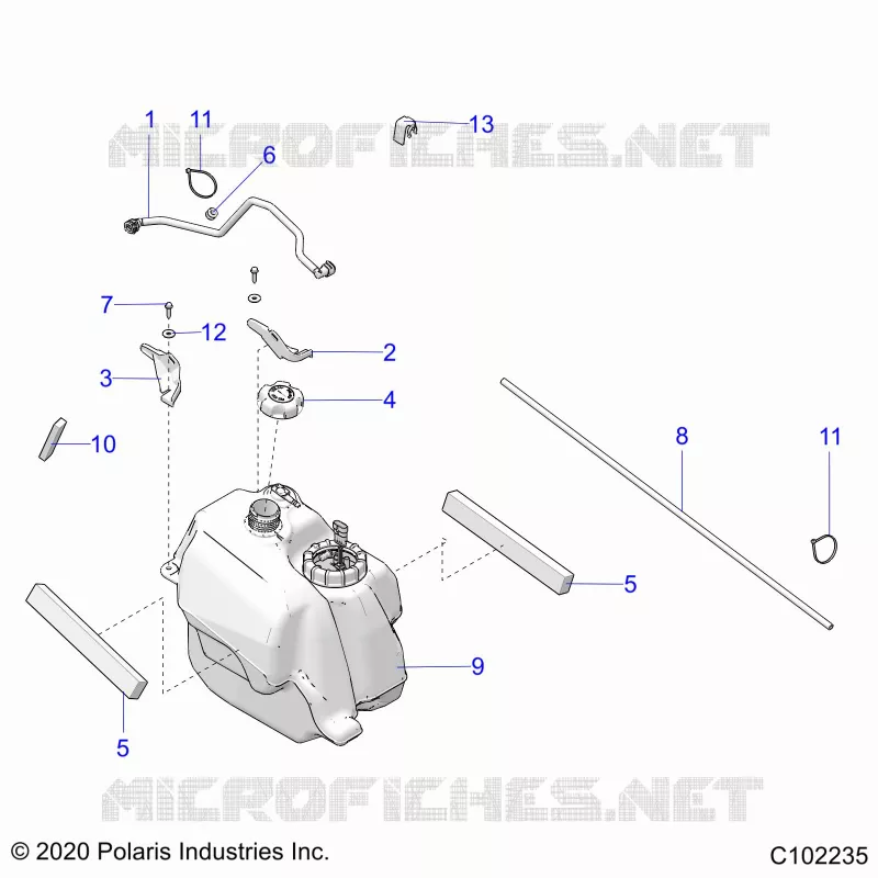 SISTEMA DI ALIMENTAZIONE CARBURANTE, FUEL TANK ASM.